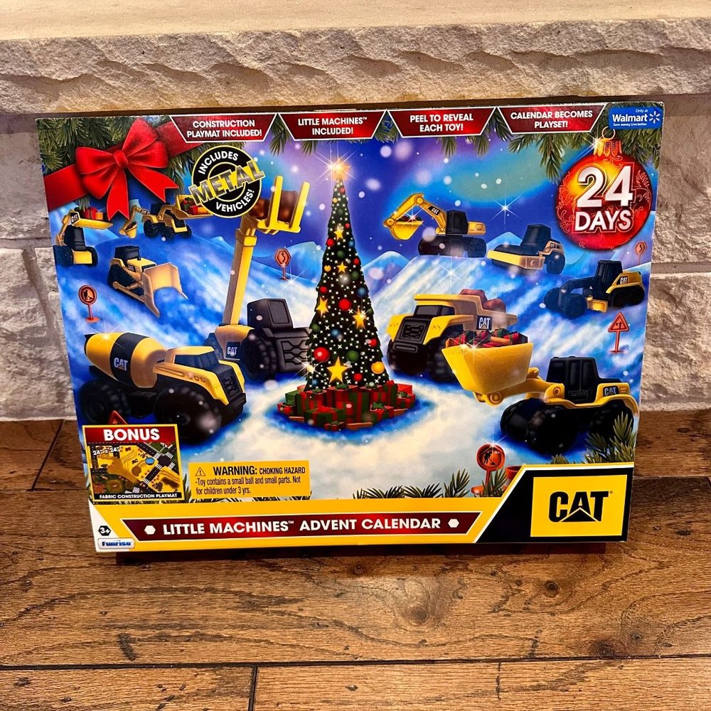 NWT CAT Tractor Construction Machine Advent Calendar Christmas Holiday